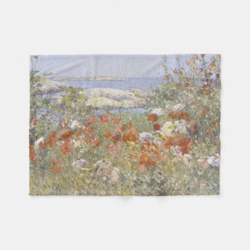 Celia Thaxters Garden by Frederick Childe Hassam Fleece Blanket