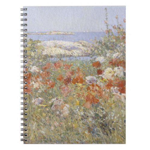 Celia Thaxters Garden by Frederick Childe Hassam Notebook