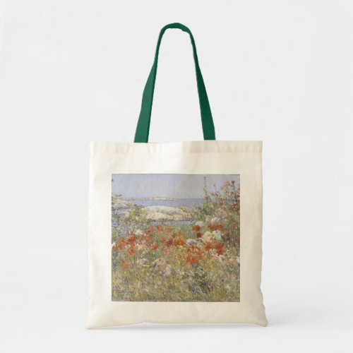 Celia Thaxters Garden by Frederick Childe Hassam Tote Bag