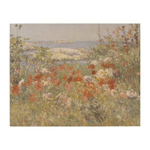 Celia Thaxters Garden by Frederick Childe Hassam Wood Wall Decor