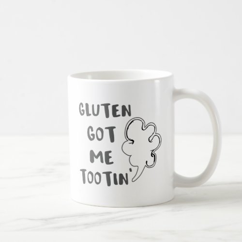 Celiac Awareness Gluten Got Me Tootin Coffee Mug