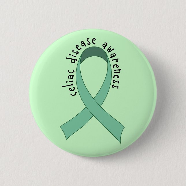 Celiac Awareness Ribbon Button (Front)
