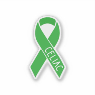 Celiac Awareness Ribbon, Celiac Disease Sticker