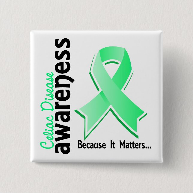 Celiac Disease Awareness 5 Pinback Button (Front)