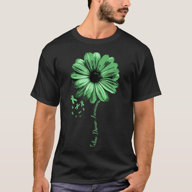 Celiac Disease Awareness Cluten Warrior Pretty Gif T-Shirt (Front)