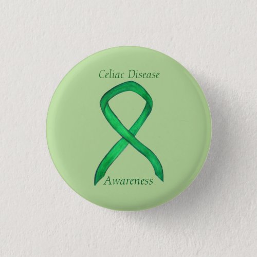 Celiac Disease Awareness Custom Ribbon Art Pin