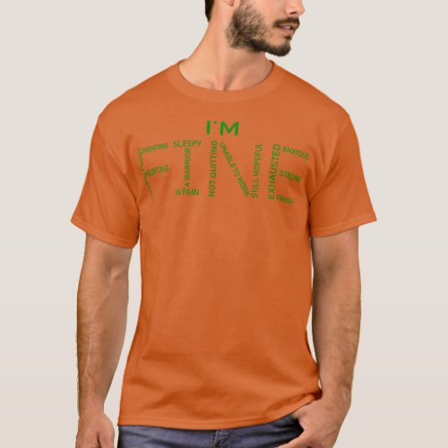 Celiac Disease Awareness Fine Word Art In This Fam T_Shirt