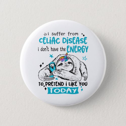 Celiac Disease Awareness Month Ribbon Gifts Button