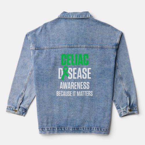 Celiac Disease Awareness Survivor Warrior   5  Denim Jacket