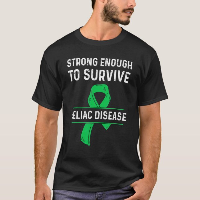 Celiac Disease Awareness Survivor Warrior 8 T-Shirt (Front)