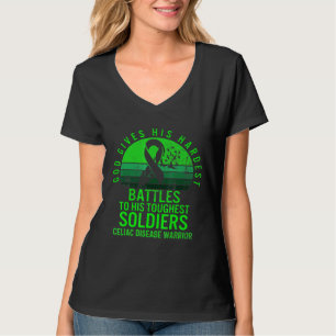 Celiac Disease Awareness Warrior God Gives Hardest T-Shirt