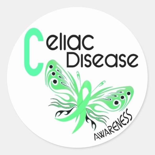 Celiac Disease BUTTERFLY 31 Classic Round Sticker