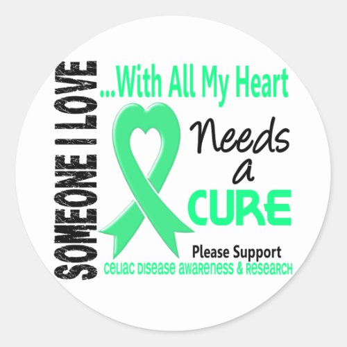 Celiac Disease Needs A Cure 3 Classic Round Sticker