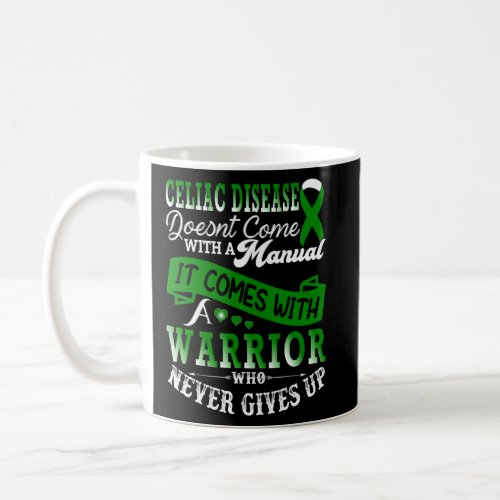 Celiac Disease Warrior Green Ribbon Support  Coffee Mug