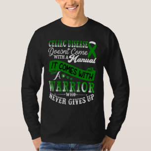 Celiac Disease Warrior Green Ribbon Support T-Shirt