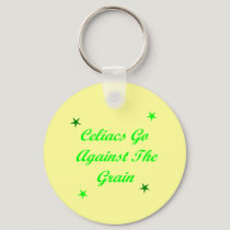 Celiacs Go Against The Grain Keychain