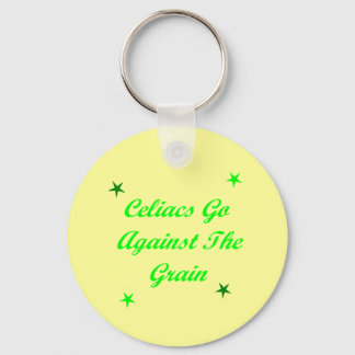 Celiacs Go Against The Grain Keychain