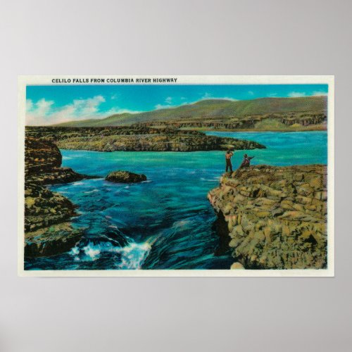 Celilo Falls on the Columbia River Poster