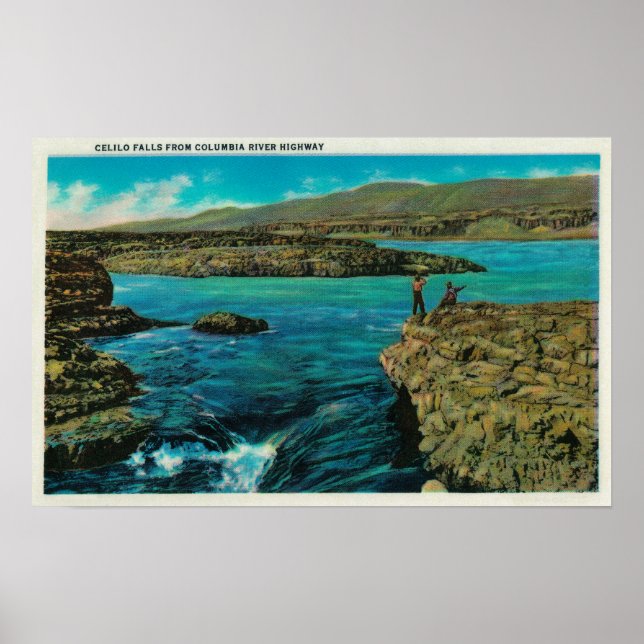Celilo Falls on the Columbia River Poster (Front)