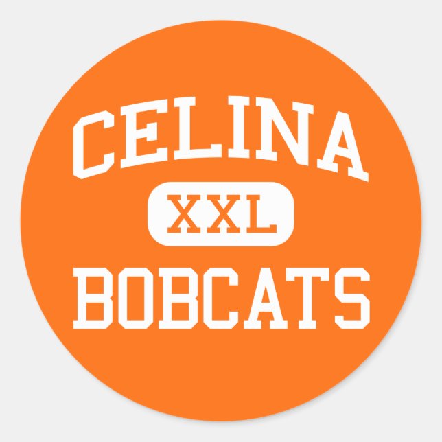 Celina - Bobcats - High School - Celina Texas Classic Round Sticker (Front)