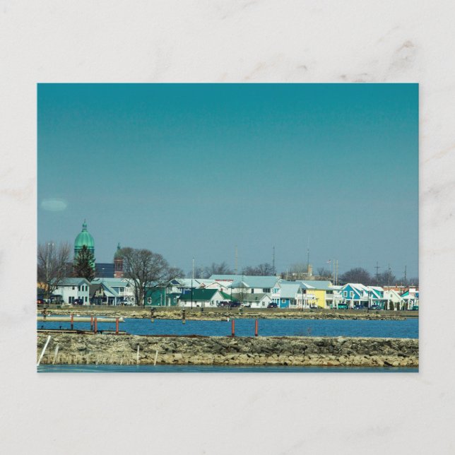 Celina, Ohio on Grand Lake St. Marys Postcard (Front)