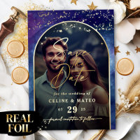 Celine • Celestial Save the Date with Real Gold