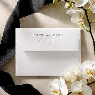 CELINE Minimalist Wedding Invitation Envelope