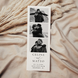 CELINE Save the Date Bookmark Photo Strip