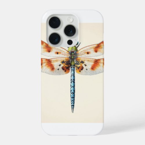 Celithemis Dragonfly IREF2109 _ Watercolor iPhone 15 Pro Case
