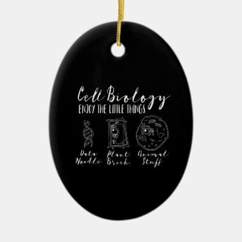 cell biology funny science  _ nerdy   geeks ceramic ornament