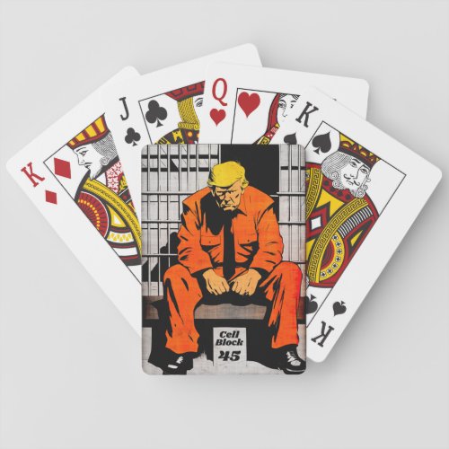 Cell Block 45 _ Trump Jail Time Playing Cards
