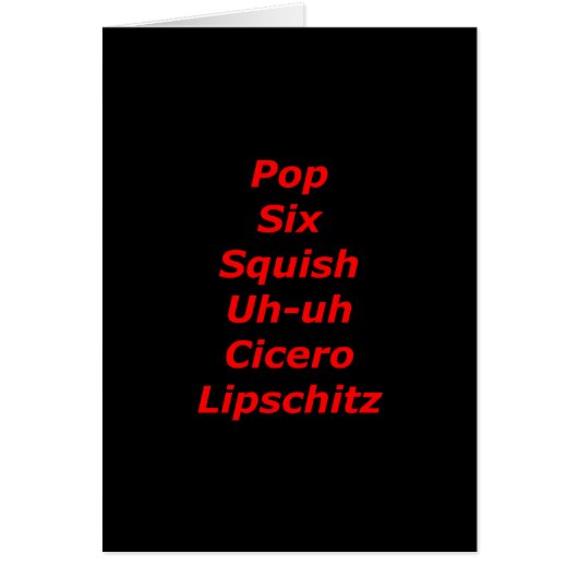 Cell Block Tango (Front)