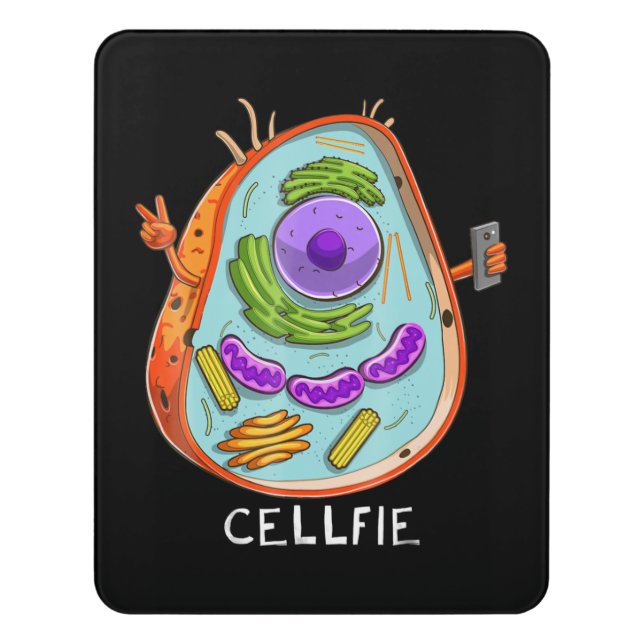 cell fie biology  cellular biology science teacher door sign (Contemporary Vert)