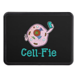 Cell-Fie Funny Biology Science Teacher Pun Gift Hitch Cover