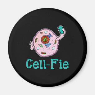 Cell-Fie Funny Biology Science Teacher Pun Gift Magnet