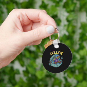 Cell Fie Funny Science Biology Teacher Keychain