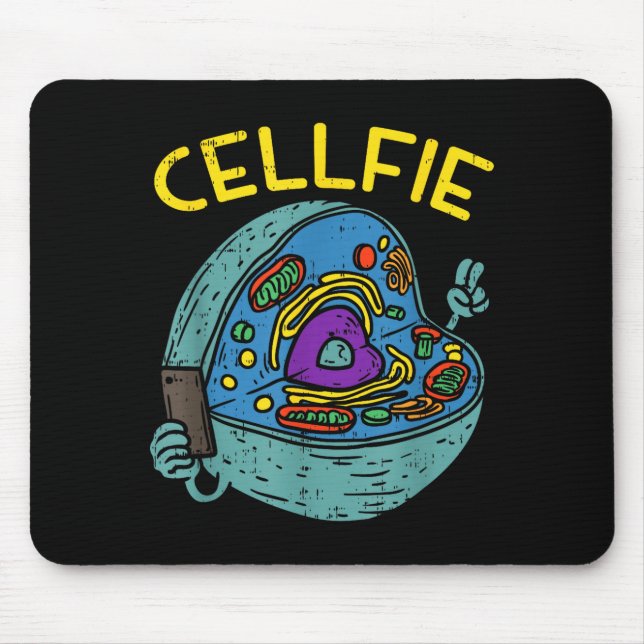 Cell Fie Funny Science Biology Teacher  Mouse Pad (Front)