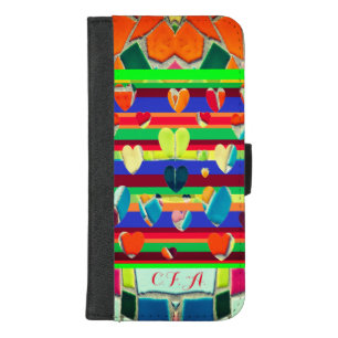 Cell Fun Mosaic Heart iPhone 8/7 Plus Wallet Case