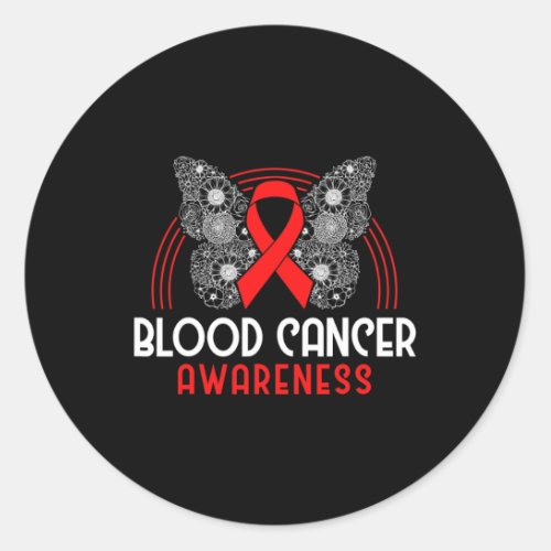 Cell Myeloma Survivor Blood Cancer Awareness 1  Classic Round Sticker