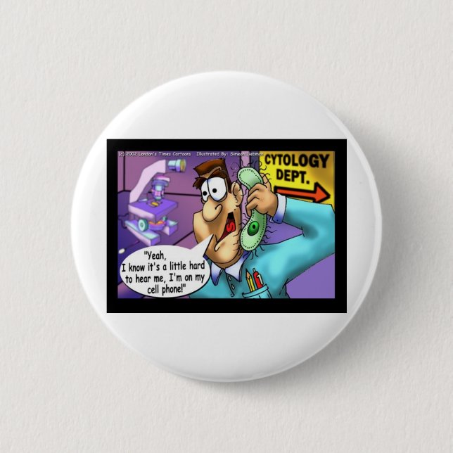 Cell Phone Conversations Funny Gifts & Tees Pinback Button (Front)