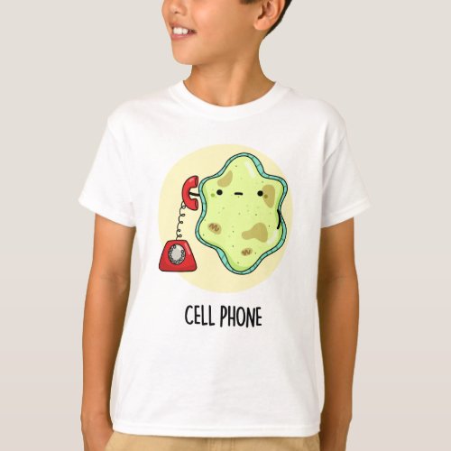 Cell Phone Funny Biology Science Pun  T_Shirt