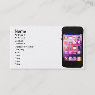 Cell Phone Gold Business Card