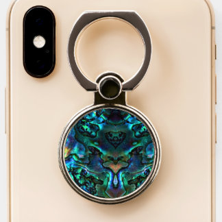 Cell Phone Holder/Grip Abalone Ring Stand
