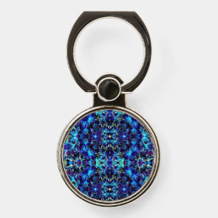 Cell Phone Holder/Grip Blue & Purple Orchids Phone Ring Stand