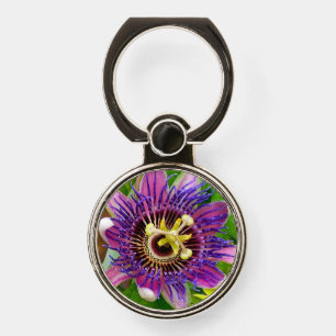 Cell Phone Holder/Grip Passion Flower Ring Stand