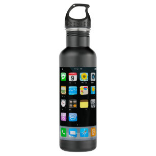 Cell Phone Smartphone Mobile App Halloween Costume Stainless Steel Water Bottle