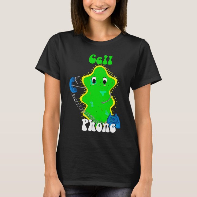 Cell Phone Telephone Future Science Chemistry Stud T-Shirt (Front)