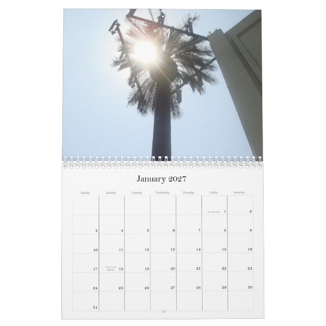 Cell Phone  Trees Calendar (Jan 2027)