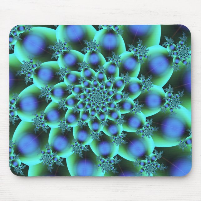 Cell Structure Cute Colorful Abstract Art Mouse Pad (Front)