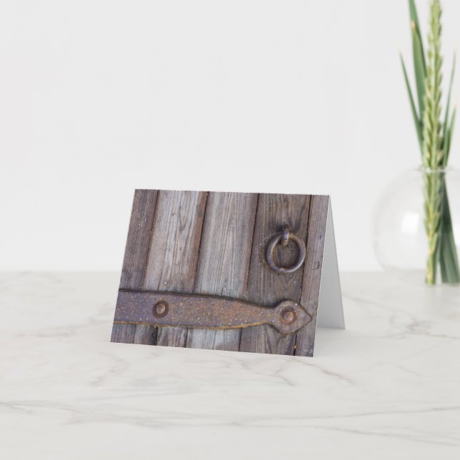 Cellar Door Handle Greeting Card (Front)